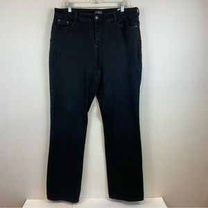 NYDJ Not Your Daughters Jeans Black Straight Leg Pants Women’s Size 18